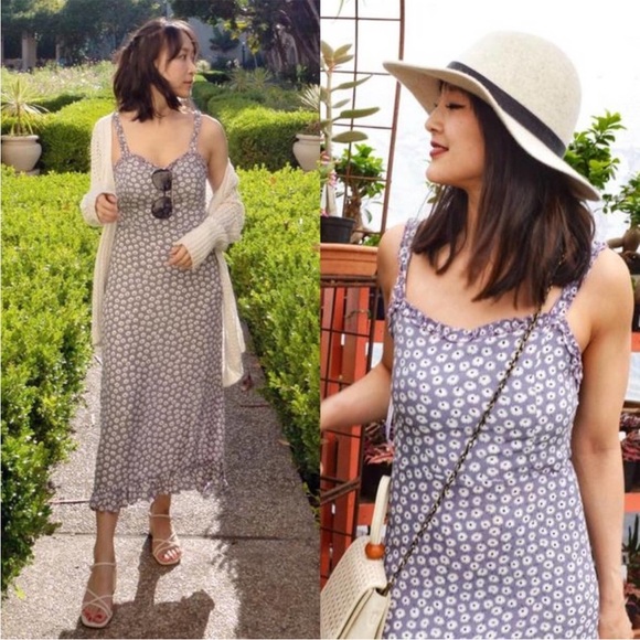 NWOT Faithful the Brand Noemie Danica Midi Dress Flora - Picture 4 of 11